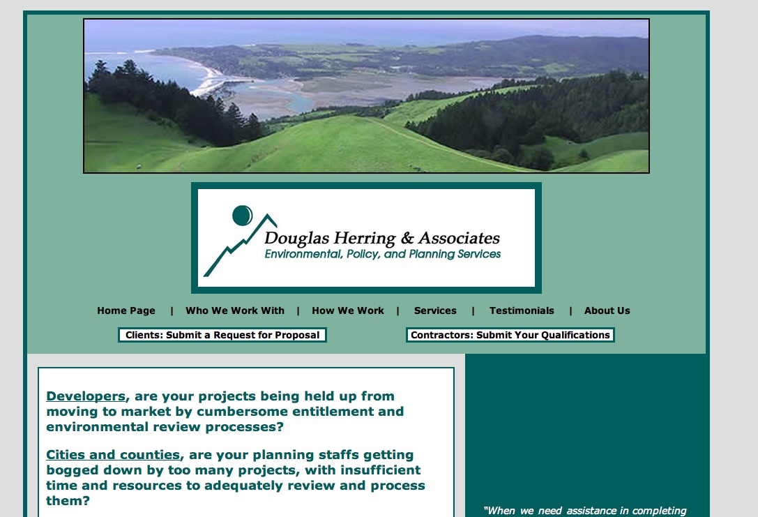 Douglas Herring & Associates (DHA) works with public agencies, developers, and other businesses in California to expertly obtain the environmental and planning approvals needed to move projects from the conceptual stage to physical...